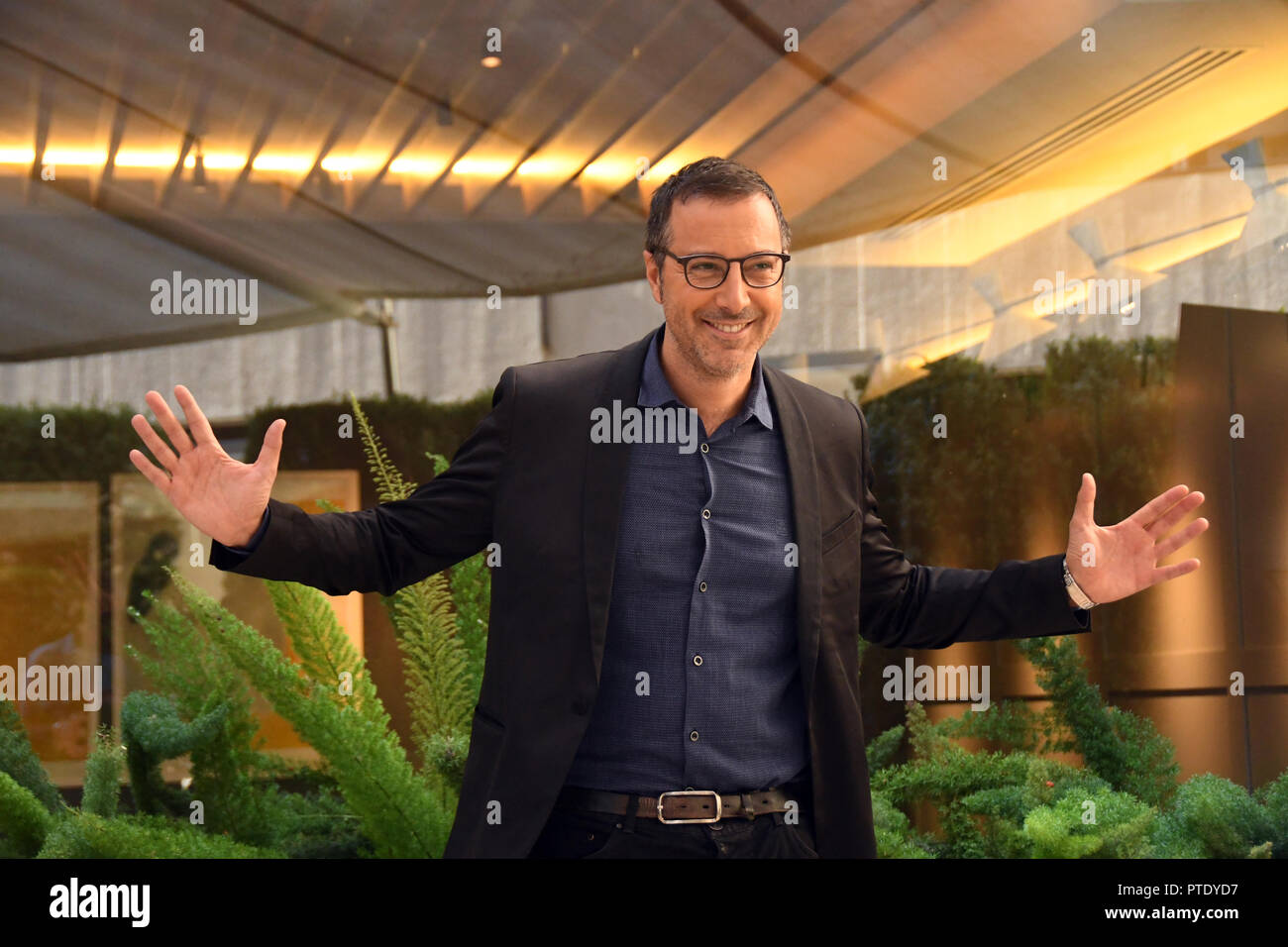 Rome Italy 09 October 2018 - Hotel le Mèridien Visconti - Presentation Film NESSUNO COME NOI photocall Luca Bianchini writer of the novel that was made the film Credit: Giuseppe Andidero/Alamy Live News Stock Photo
