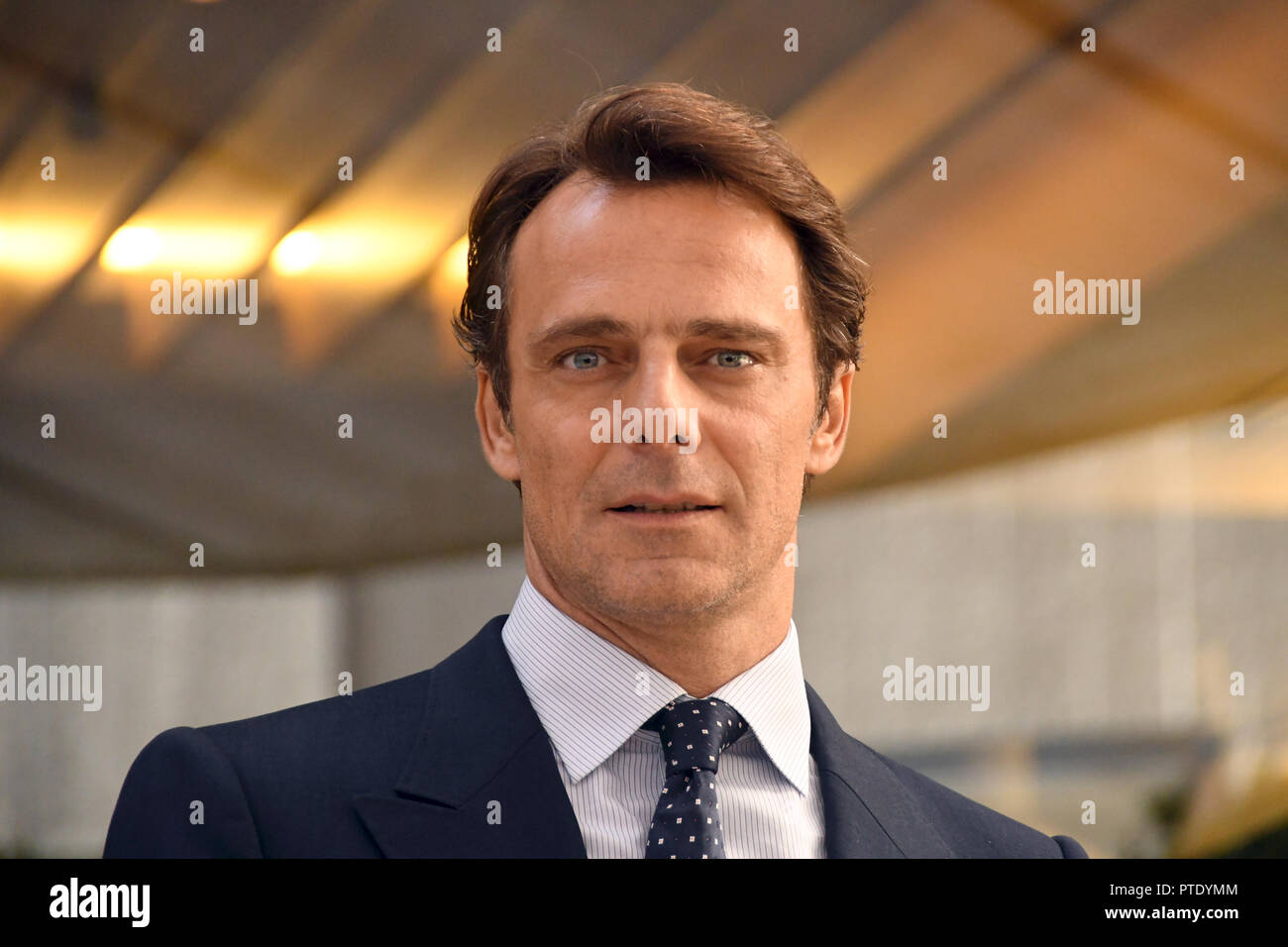 Rome Italy 09 October 2018 - Hotel le Mèridien Visconti - Presentation Film NESSUNO COME NOI photocall Alessandro Preziosi in the role of Umberto Fioravanti Credit: Giuseppe Andidero/Alamy Live News Stock Photo