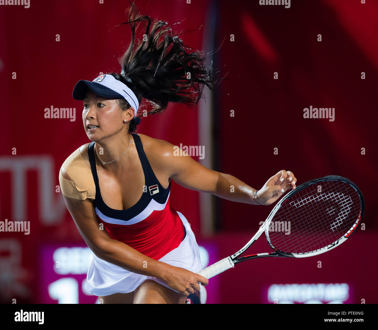 October 9, 2018 - Priscilla Hon of Australia in action during her first