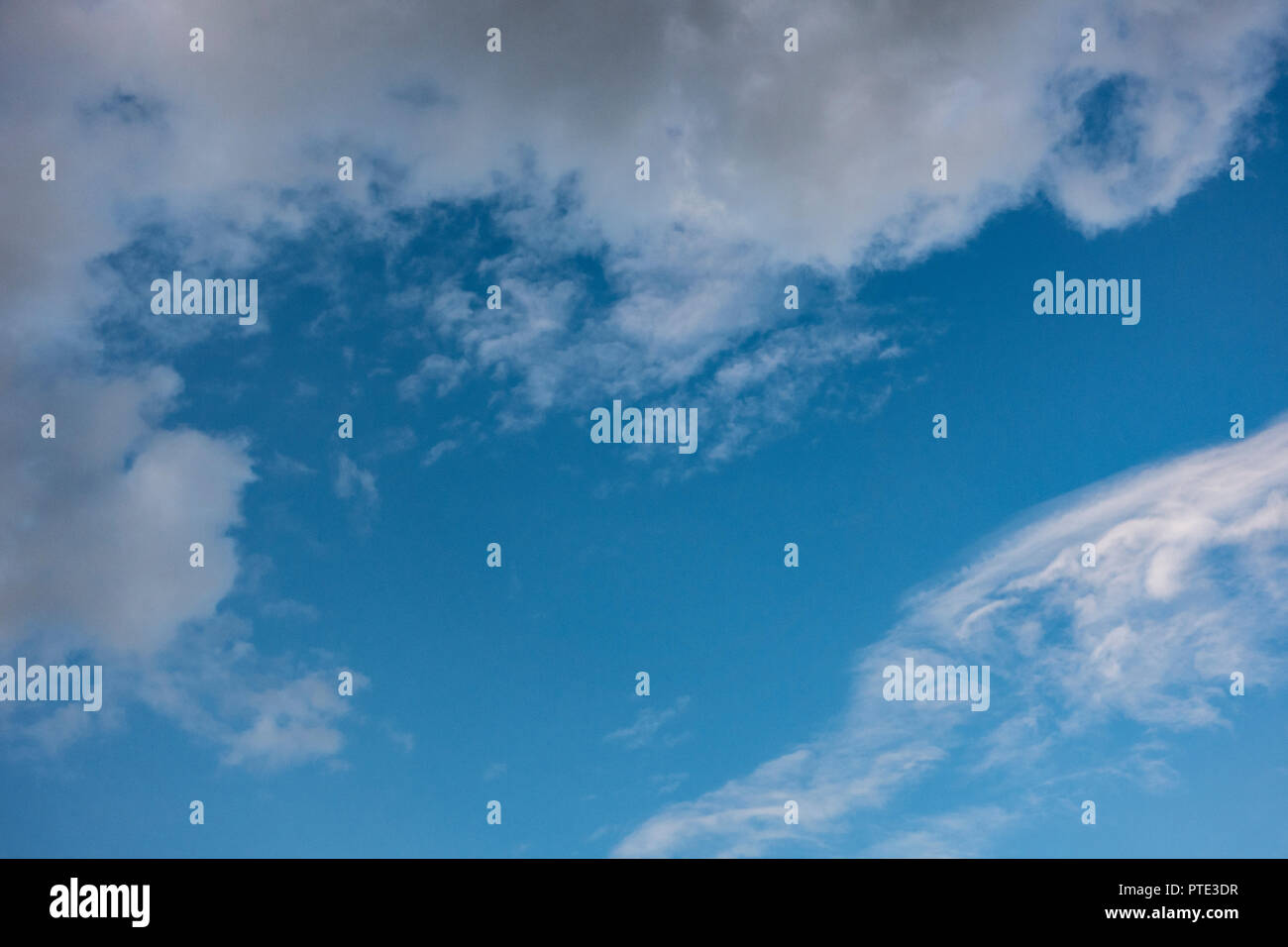 beatuful day blue sky with white clouds background Stock Photo - Alamy