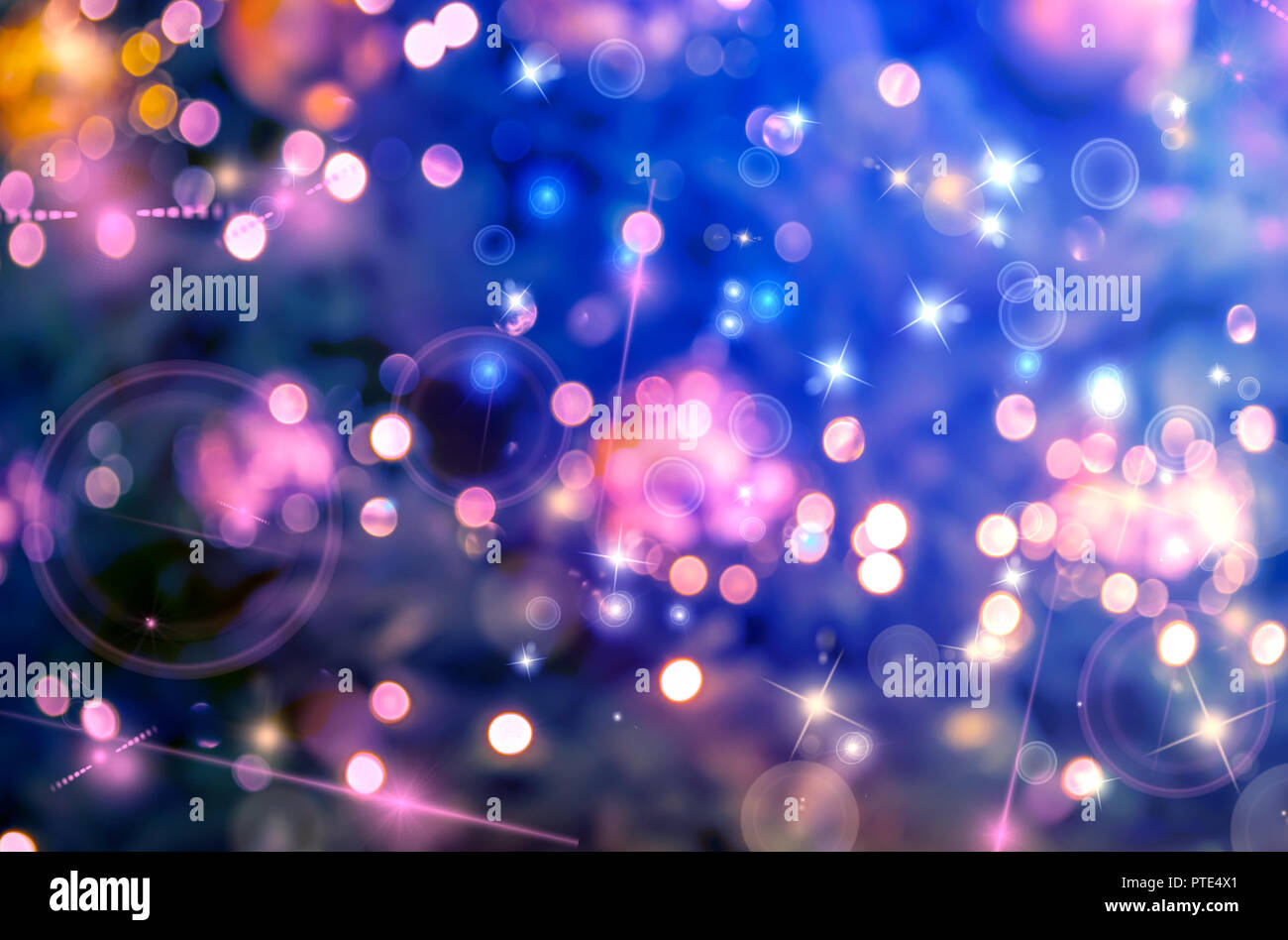 Abstract Christmas bokeh background Stock Photo - Alamy
