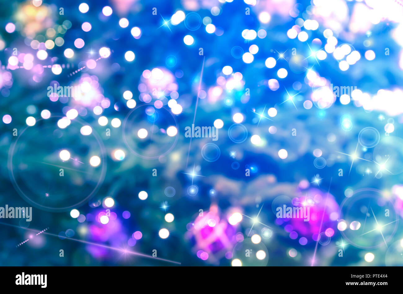 Abstract Christmas bokeh background Stock Photo - Alamy
