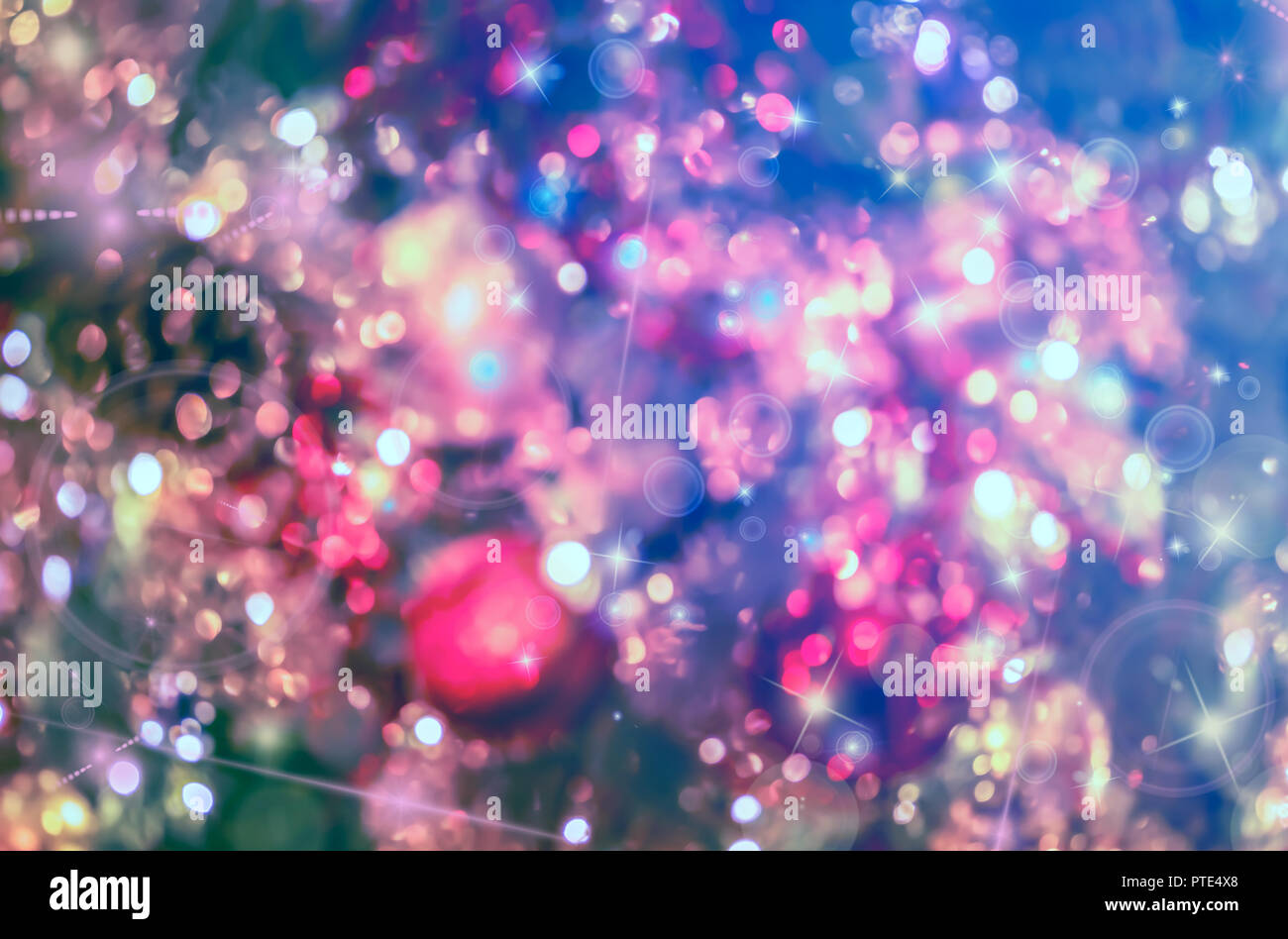 Abstract Christmas bokeh background Stock Photo - Alamy
