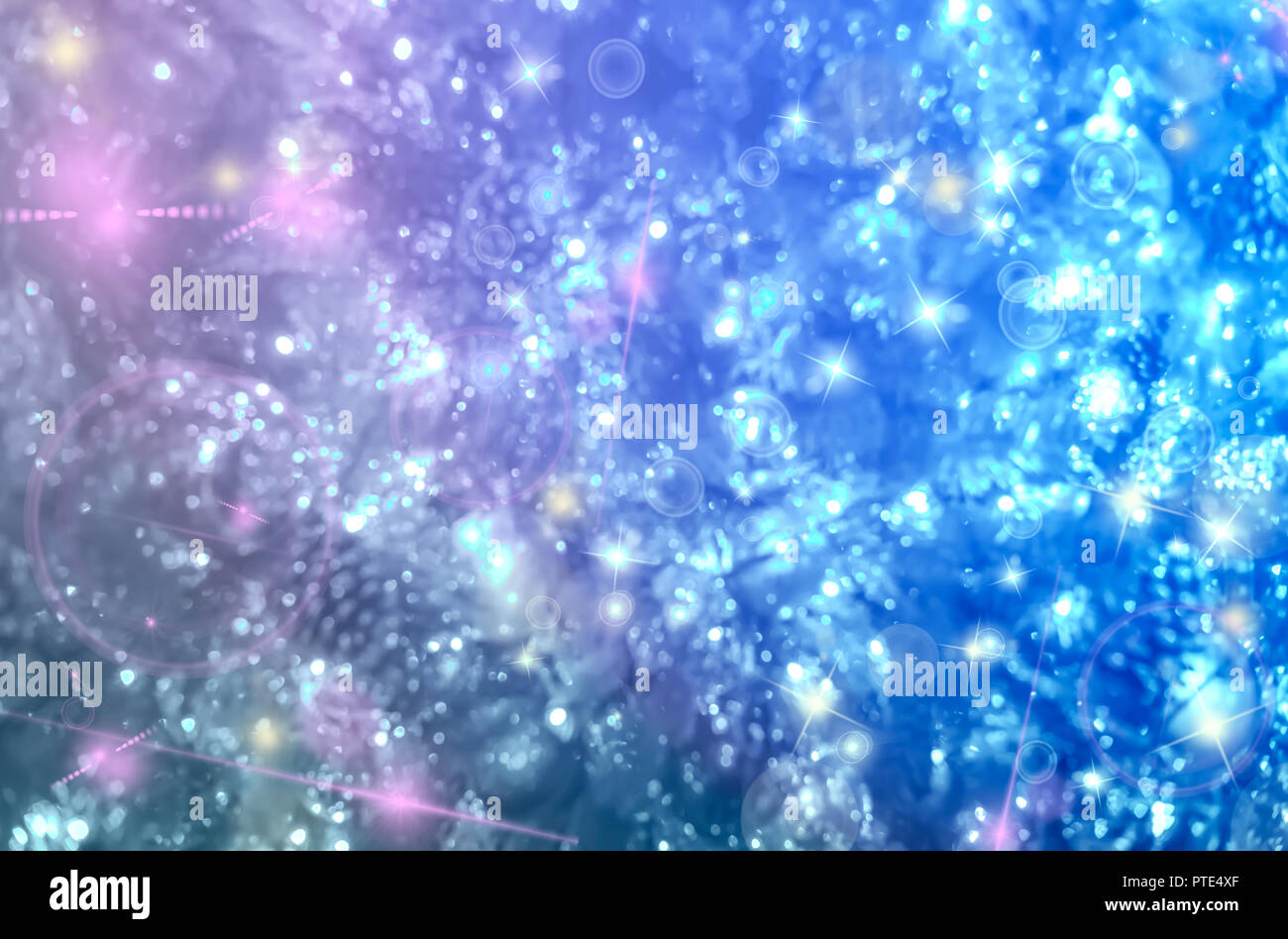 Abstract Christmas bokeh background Stock Photo - Alamy