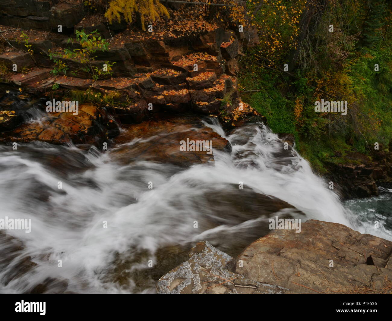 Autumn along Mark Creek Stock Photo Alamy