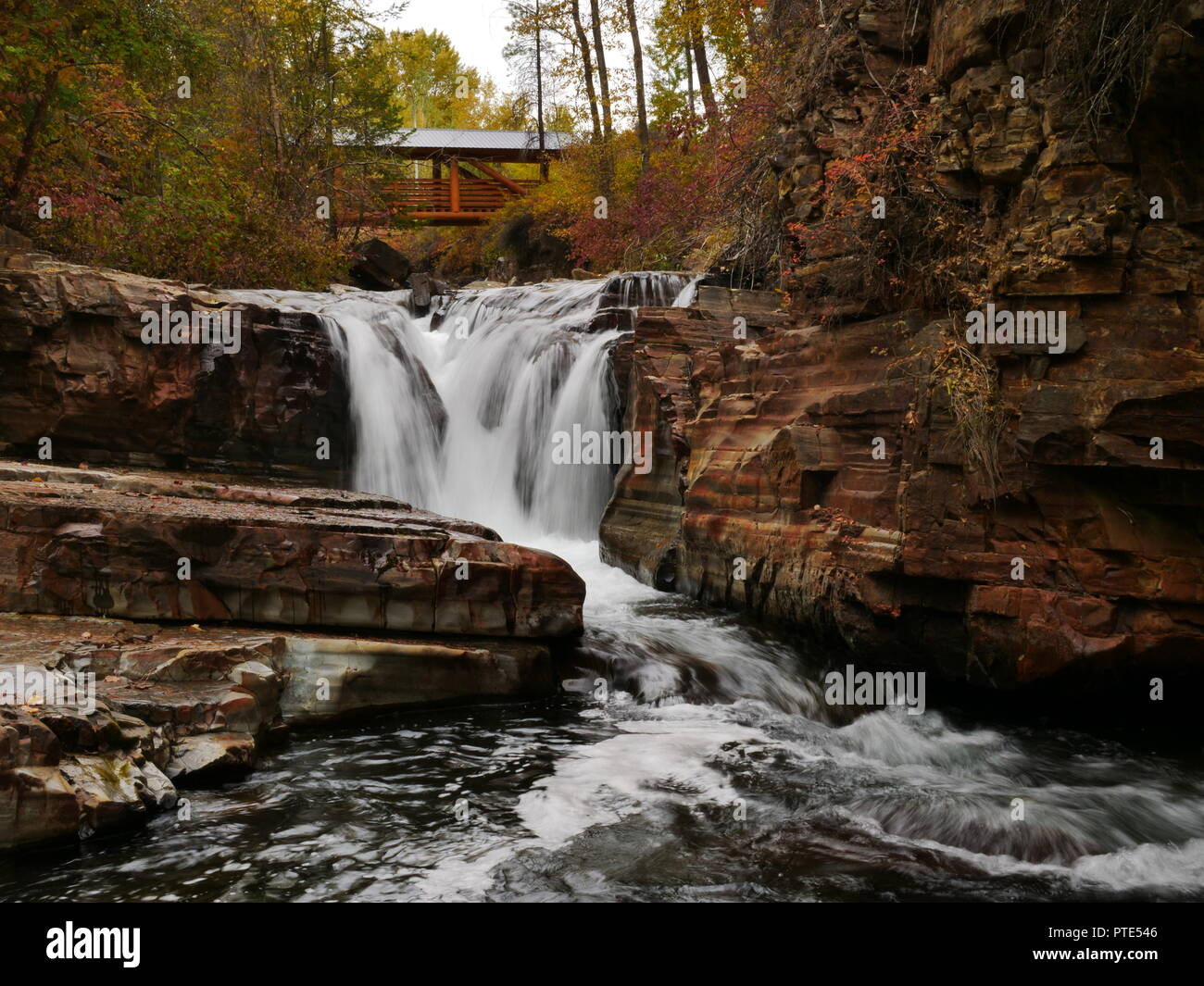 Autumn along Mark Creek Stock Photo Alamy