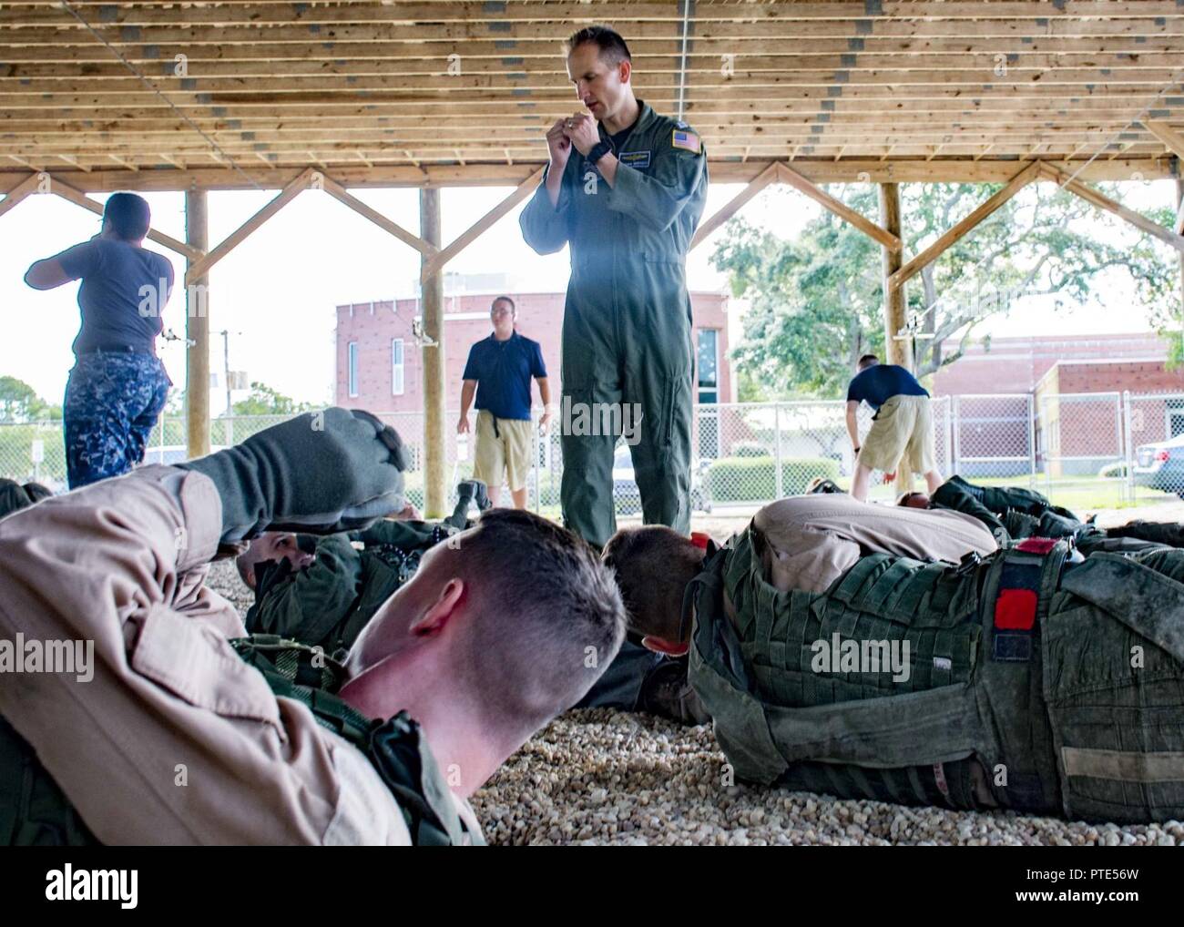 Fla. (July 13, 2017) Lt. Joshua Muffett, Department Head of Aviation