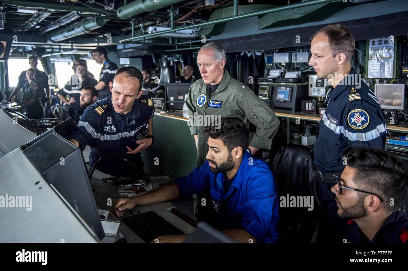 MEDITERRANEAN SEA (July 14, 2017) Capt. Hugues Laine, commanding ...