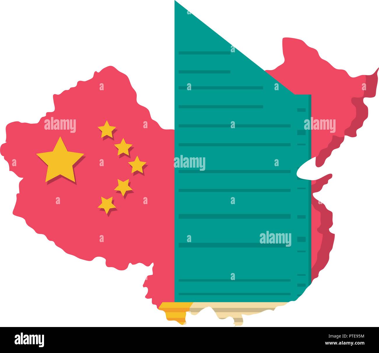 Vector image map republic china hi-res stock photography and images - Alamy