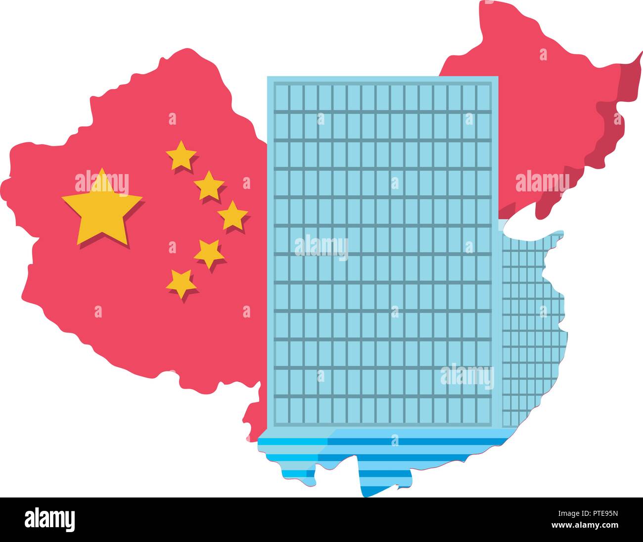 Vector image map republic china hi-res stock photography and images - Alamy