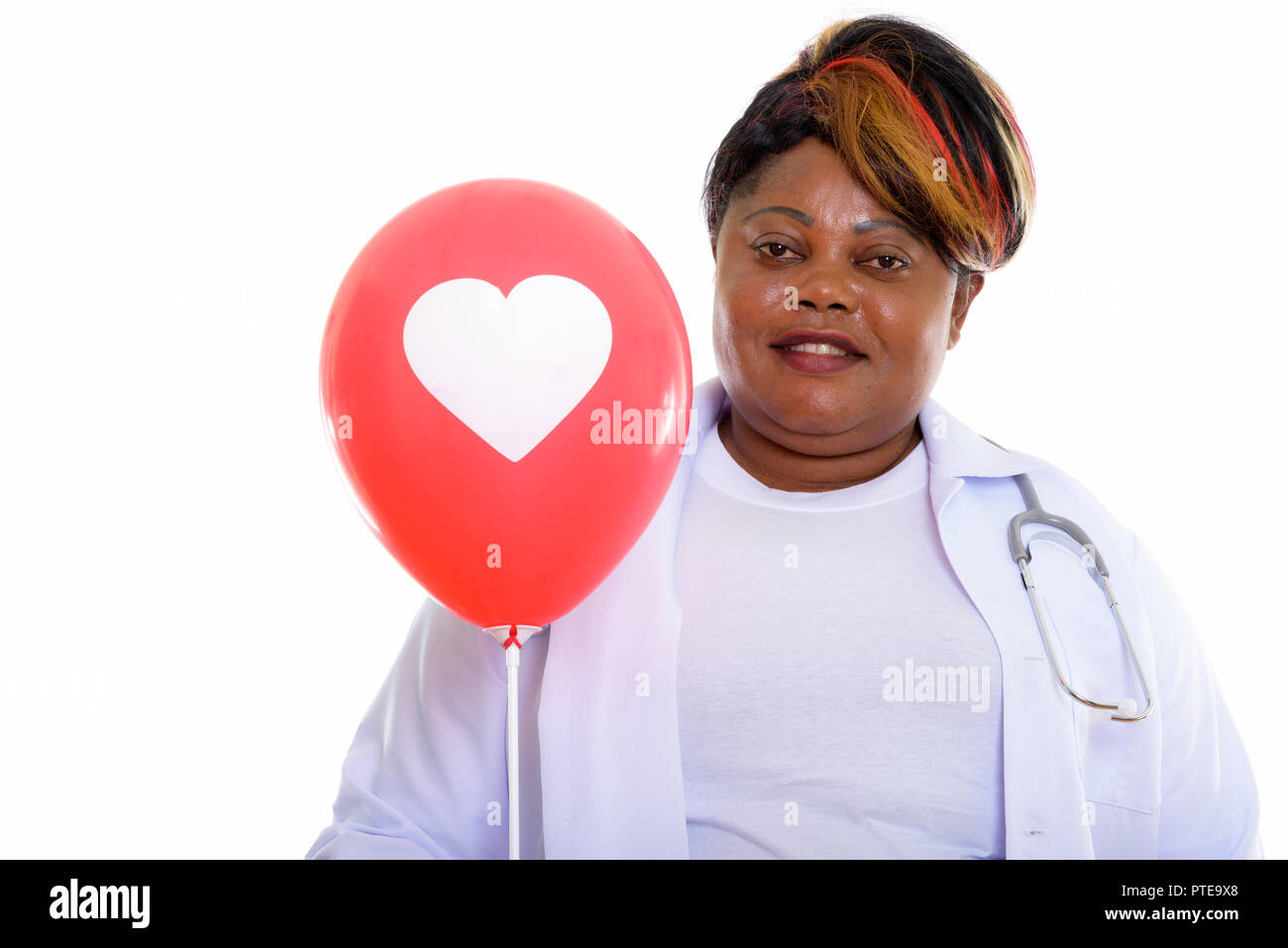 Woman doctor heart balloon hi-res stock photography and images - Alamy