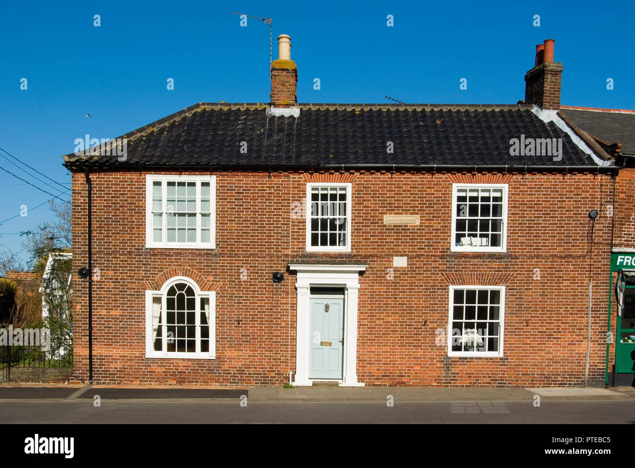 Montague House in Southwold, Suffolk, family home of George Orwell. Stock Photo