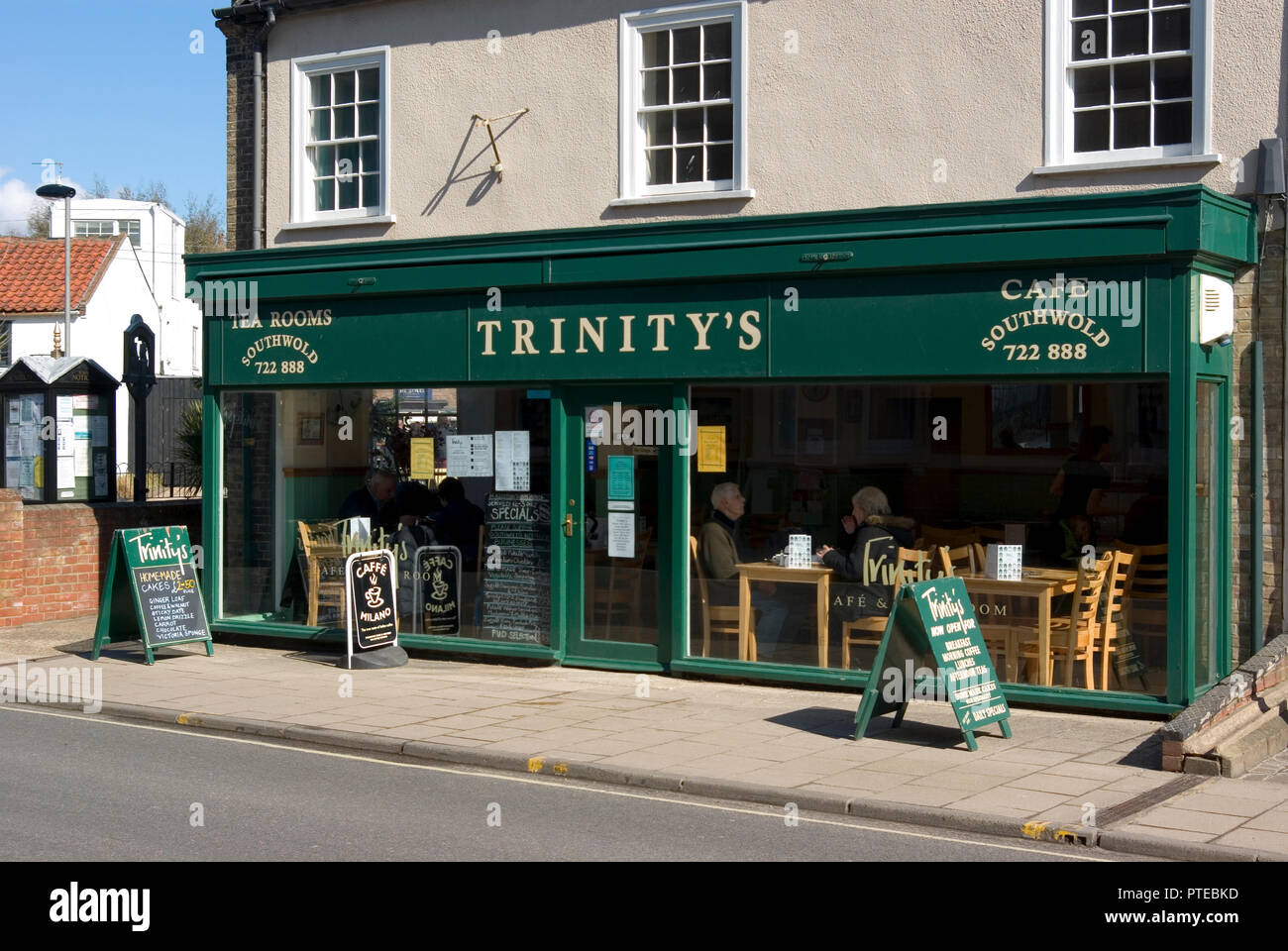 Trinity's Tearoom and Cafe, Southwold Stock Photo
