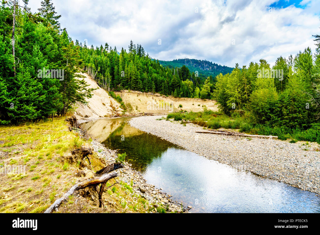 Because of the low water levels in early September the Coldwater River