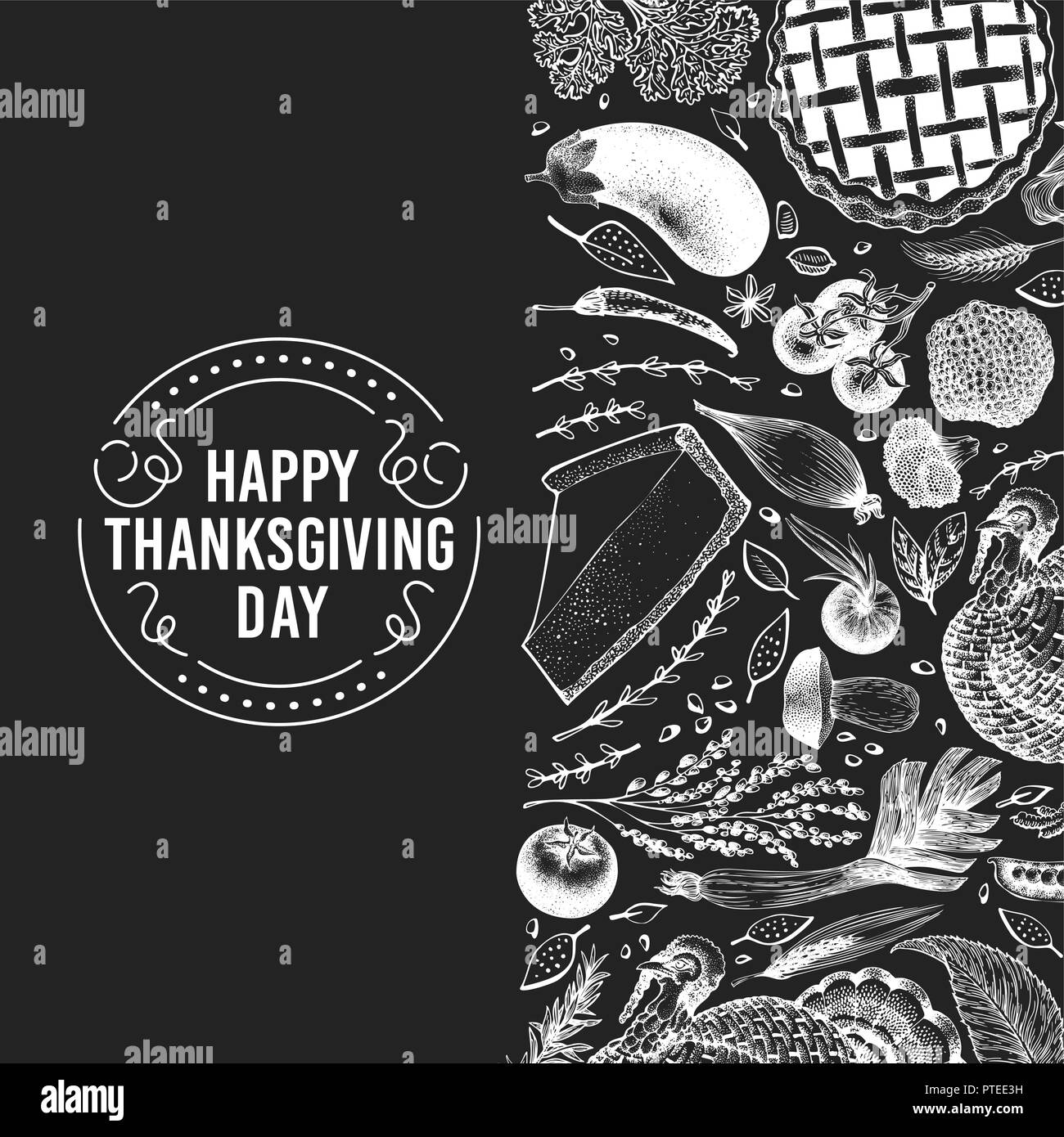 Happy thanksgiving day Black and White Stock Photos & Images - Alamy