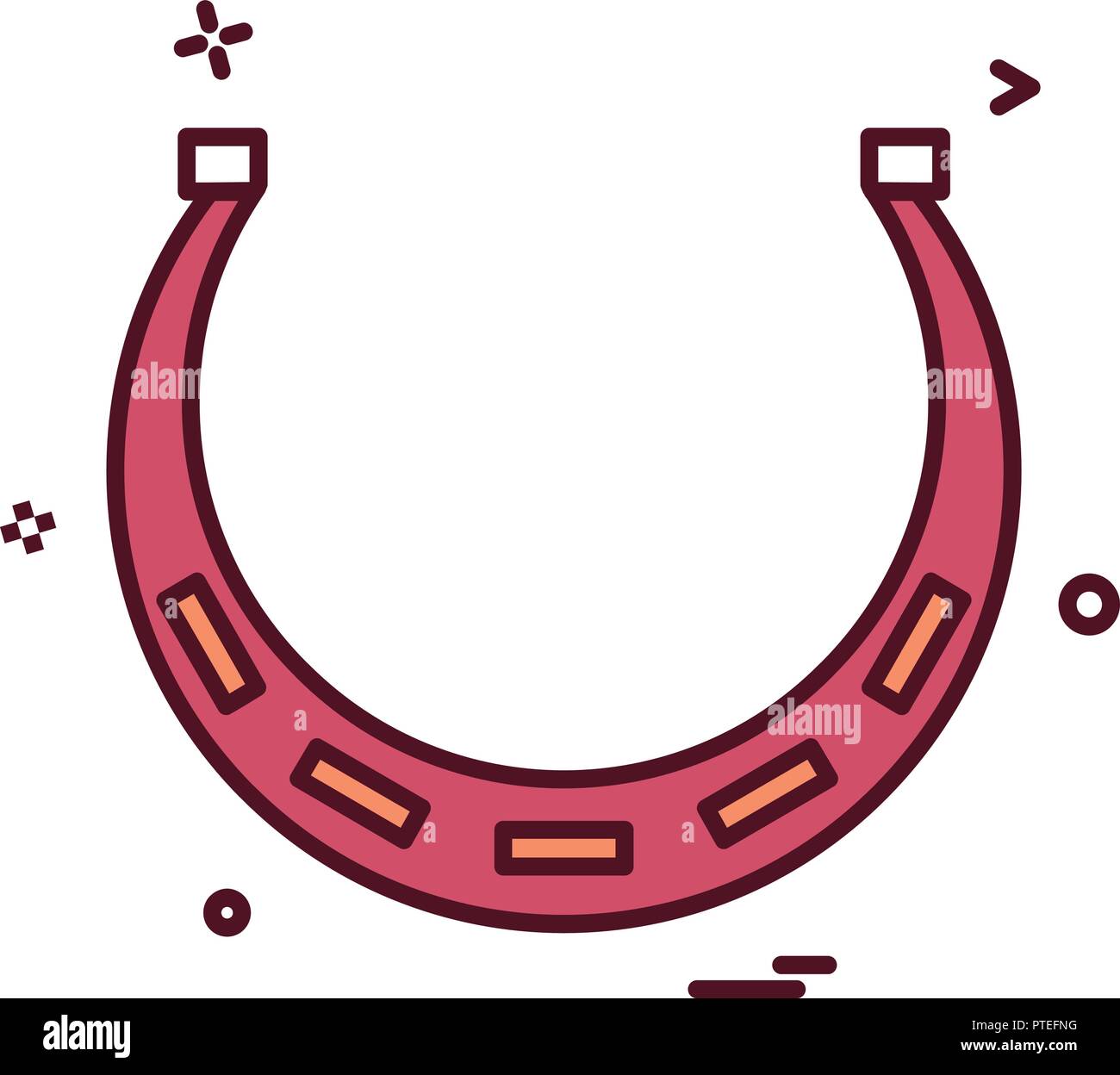 horseshoe icon design vector Stock Vector Image & Art - Alamy
