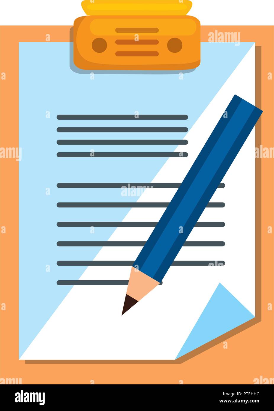 checklist clipboard with pencil Stock Vector Image & Art - Alamy