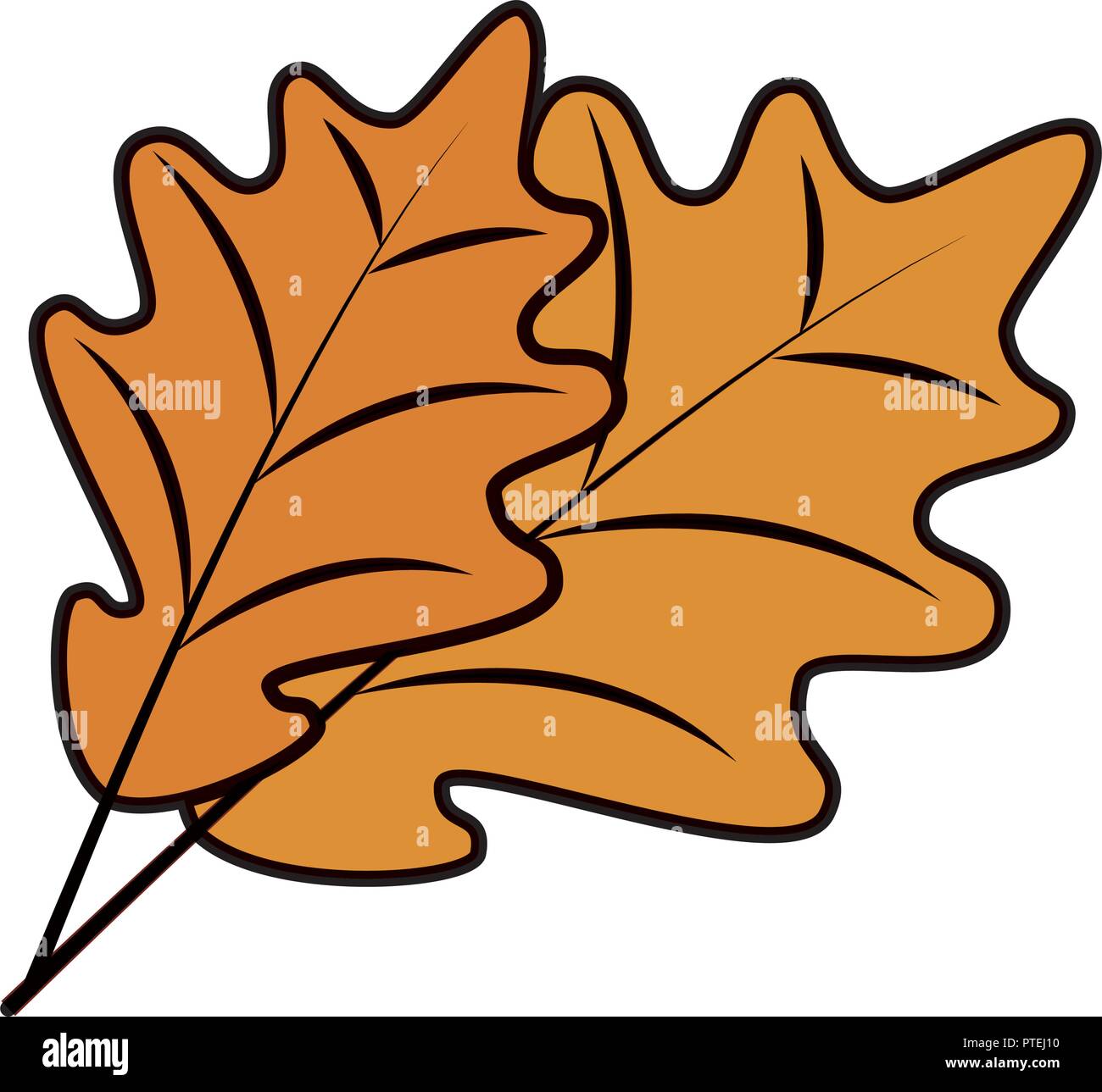 autumn leaf seasonal icon Stock Vector Image & Art - Alamy