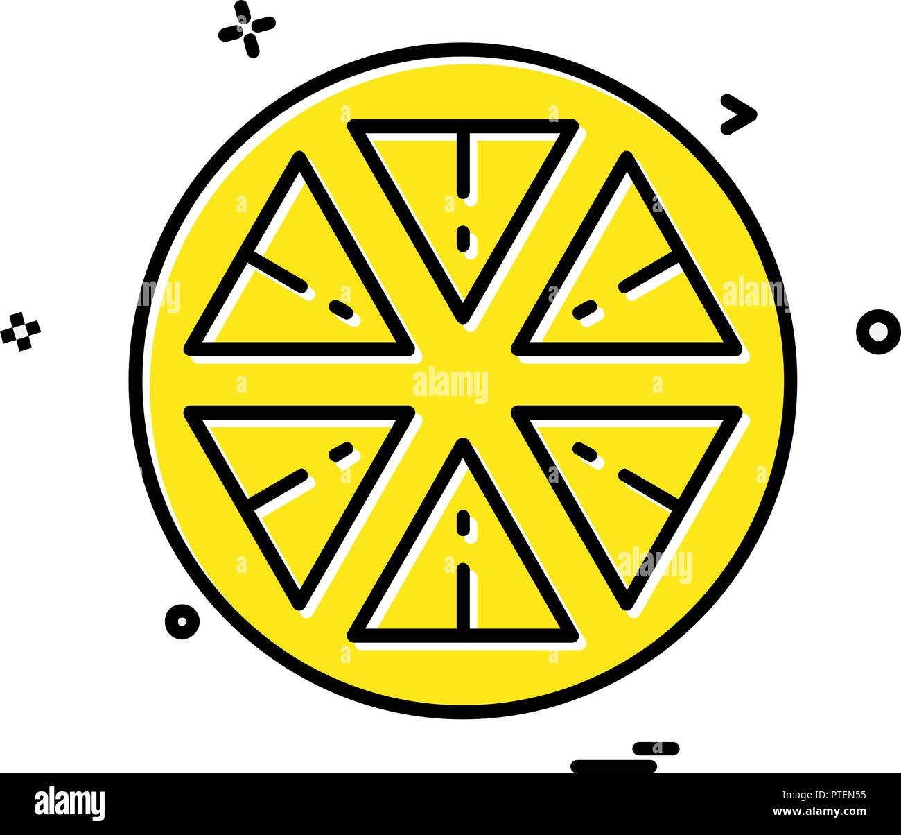 Lemon icon design vector Stock Vector Image & Art - Alamy