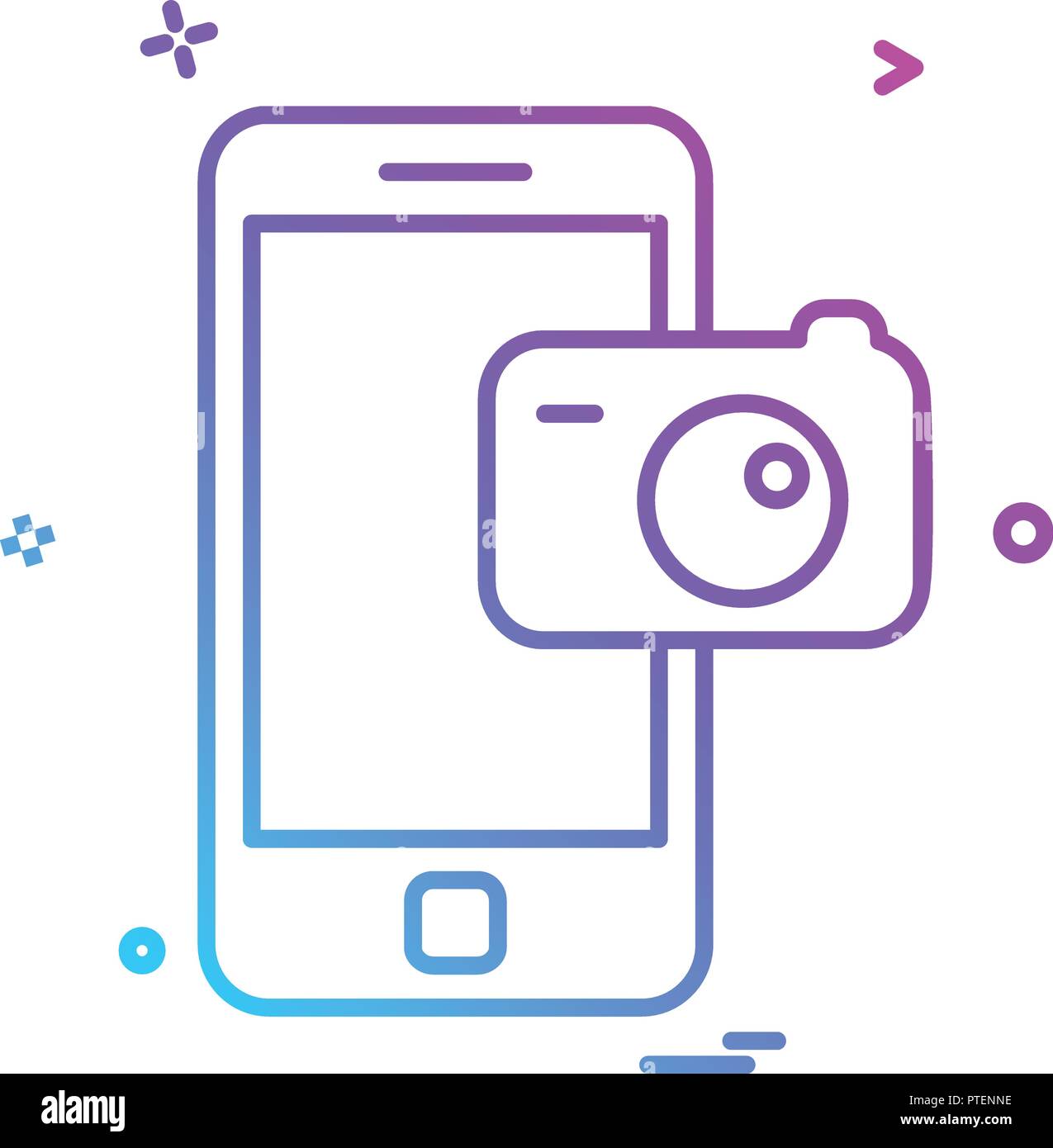 Mobile icon design vector Stock Vector Image & Art - Alamy