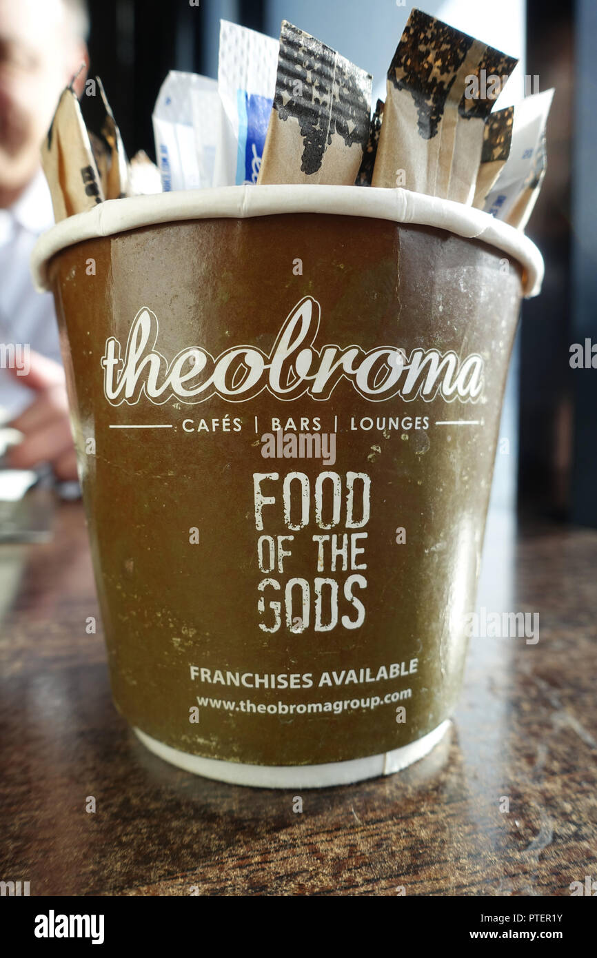 Theobroma chocolate lounge cafe in Melbourne Australia Stock Photo