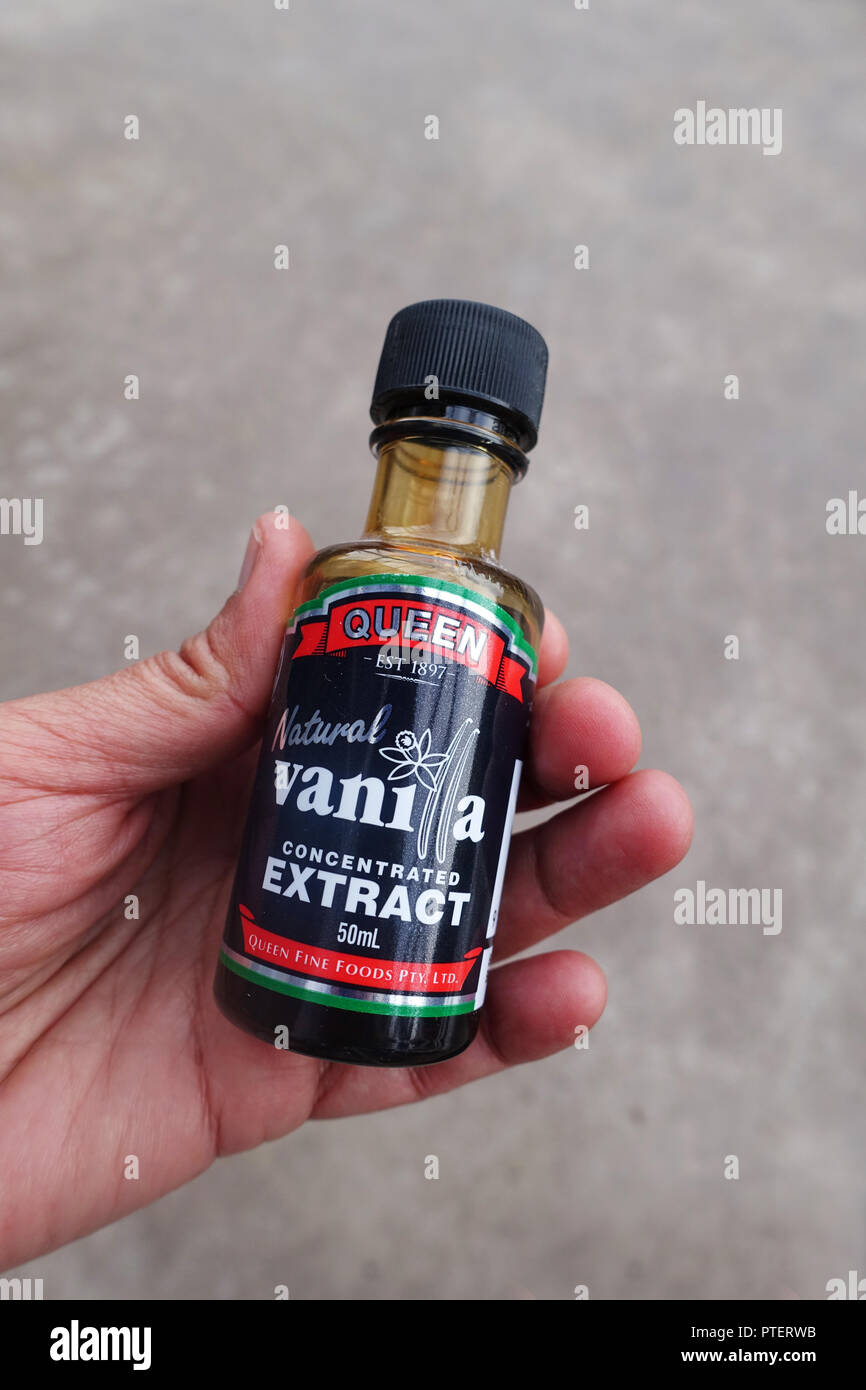 Queen Vanilla Extract Stock Photo