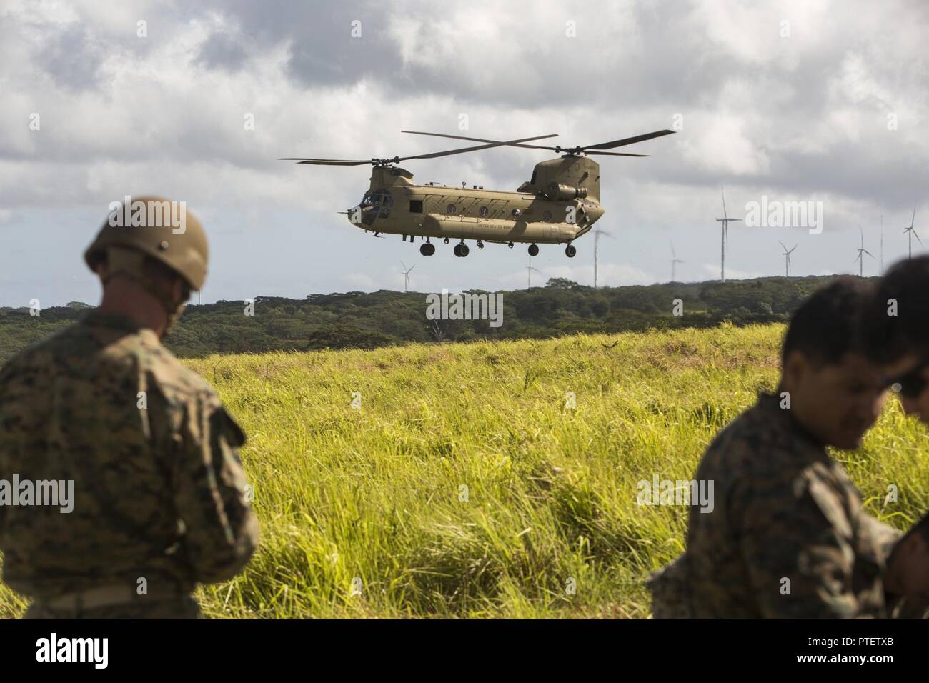 SCHOFIELD BARRACKS A CH47 Chinook helicopter prepares to land during