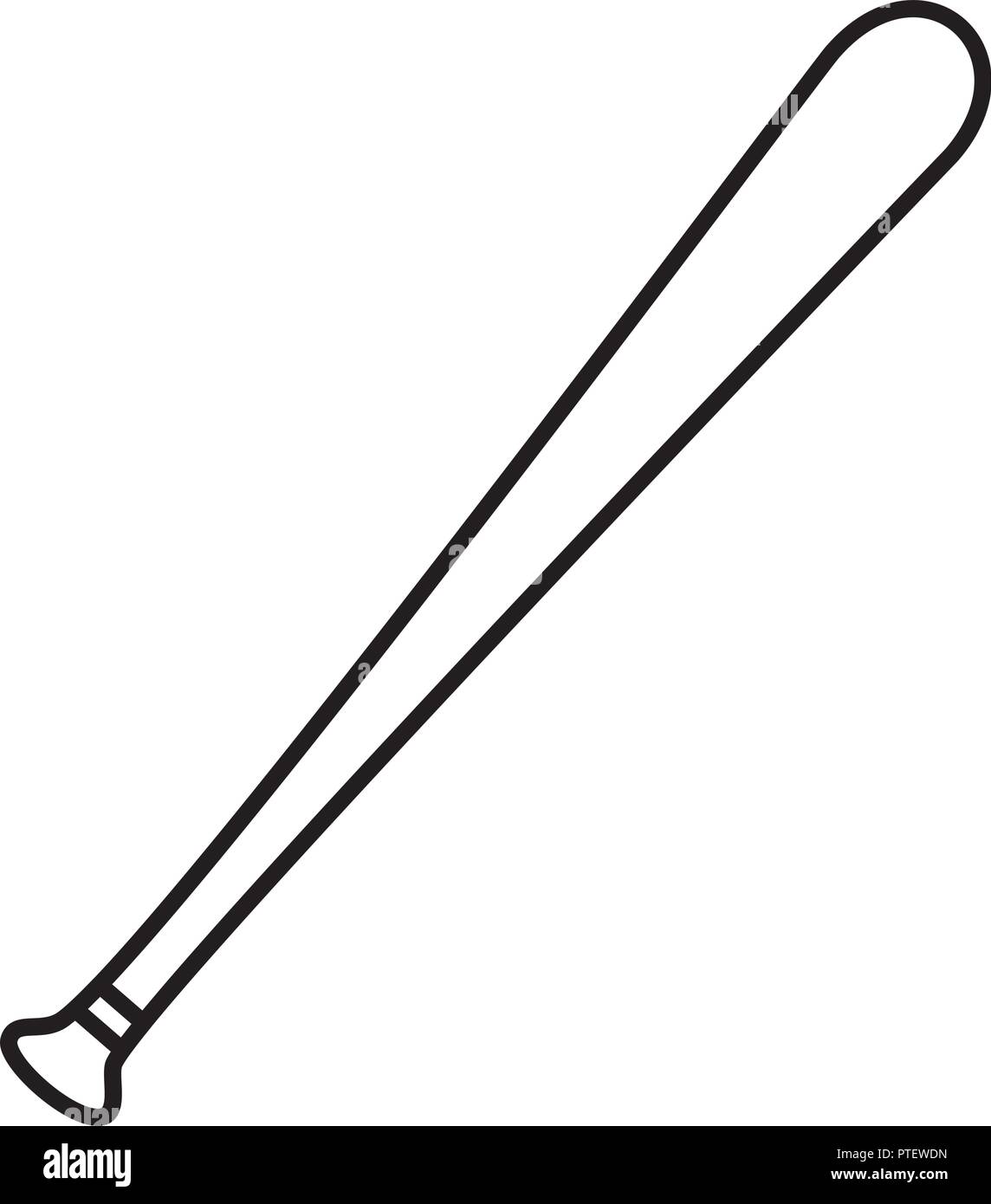 baseball bat isolated icon Stock Vector Image & Art - Alamy