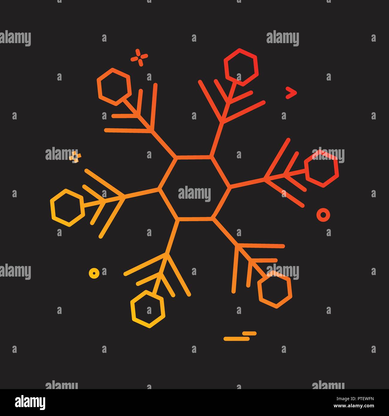 Snow flakes icon design vector Stock Vector Image & Art - Alamy