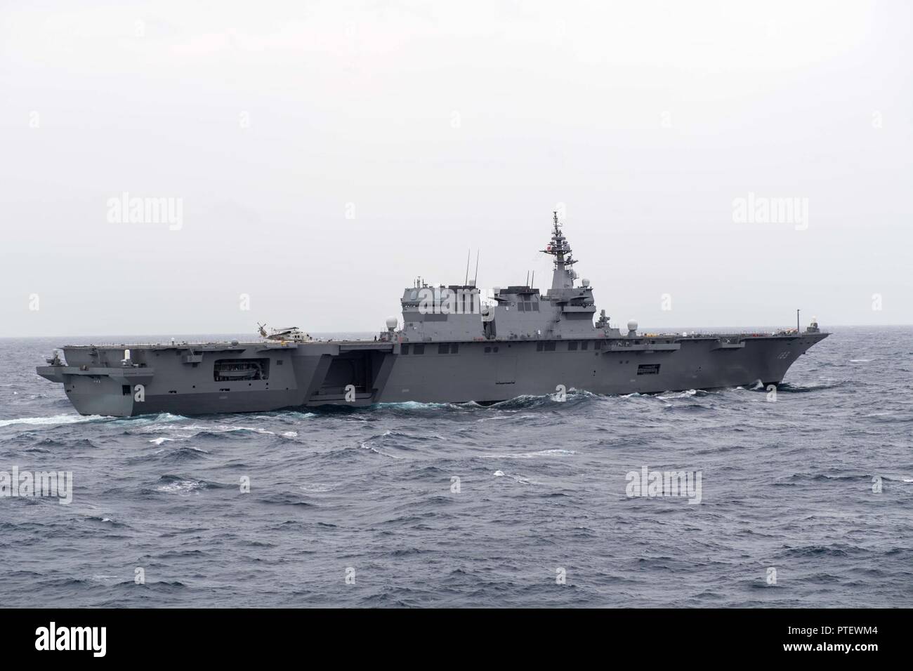 The flagship of the fleet of Japan - Izumo helicopter carrier The flagship of the fleet of Japan - Izumo helicopter carrier