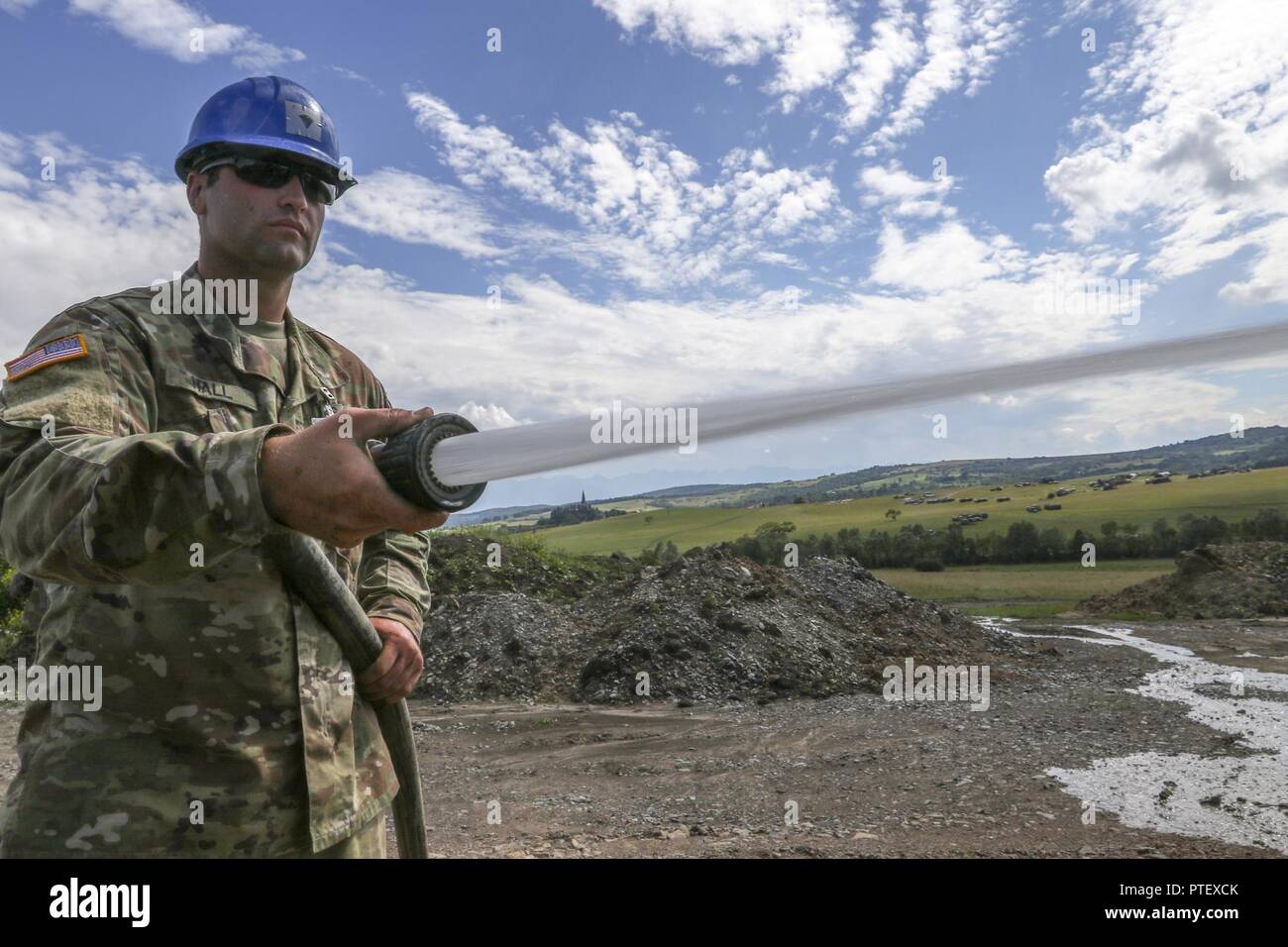 U S Army Reserve Soldier Spc Jordy Hall 390th Engineer Company 