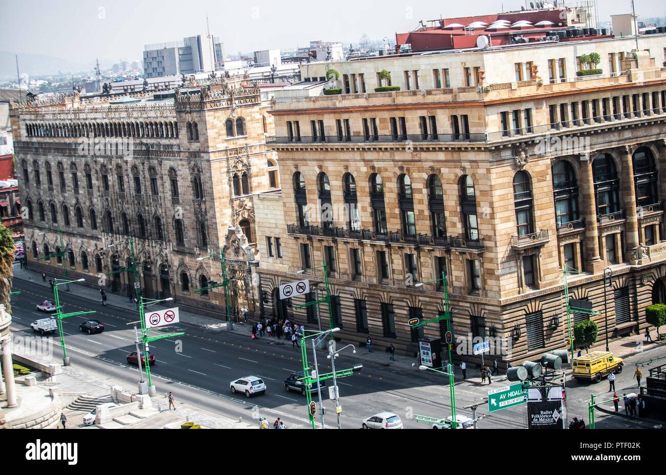 high angle view of the Mexican post office in the historic center of Mexico  City. (Photo: Luis Gutierrez / ) vista de angulo alto del  oficnas de correos mexicanos en el centro