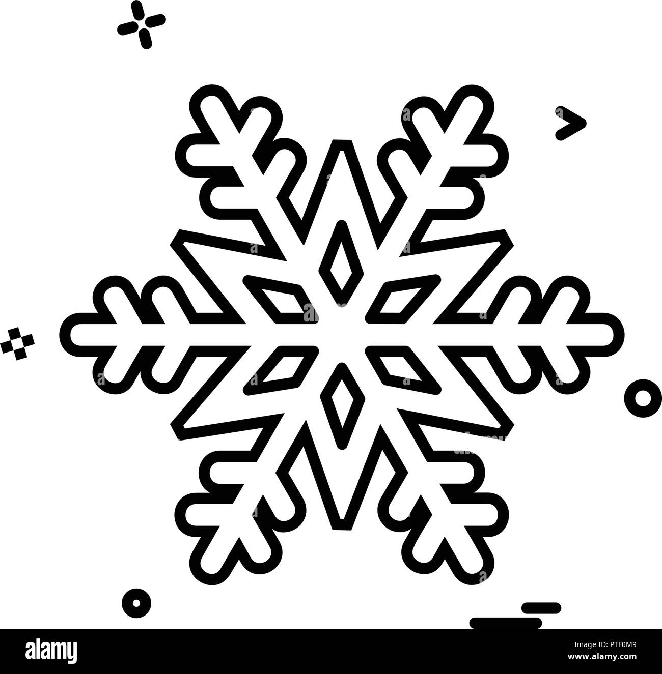 Snow flakes icon design vector Stock Vector Image & Art - Alamy