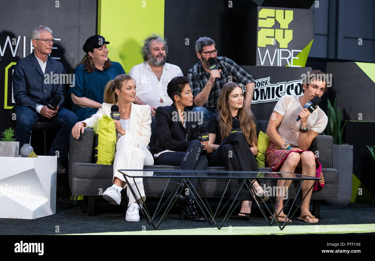 New York, NY October 5, 2018 Mortal Engines crew and cast attend on