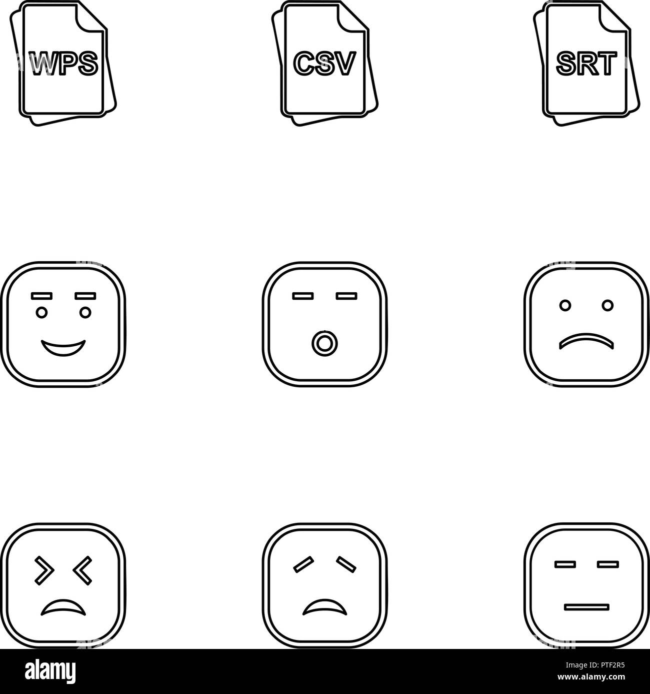 Emoji nervous Black and White Stock Photos & Images - Alamy
