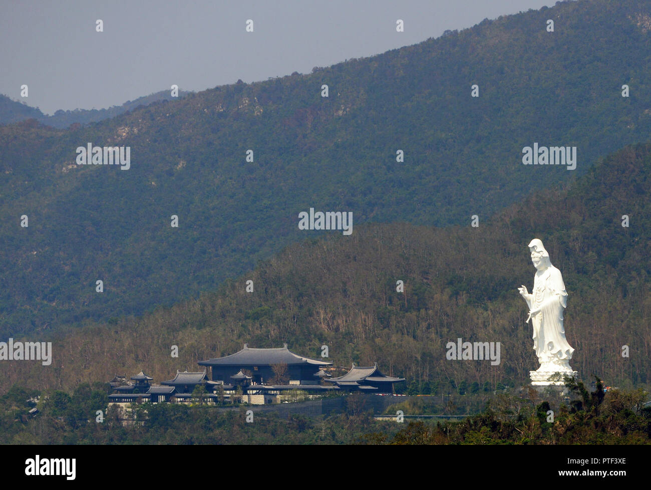 The Guan Yin statue by the Tsz Shan Monastery in Hong Kong Stock Photo