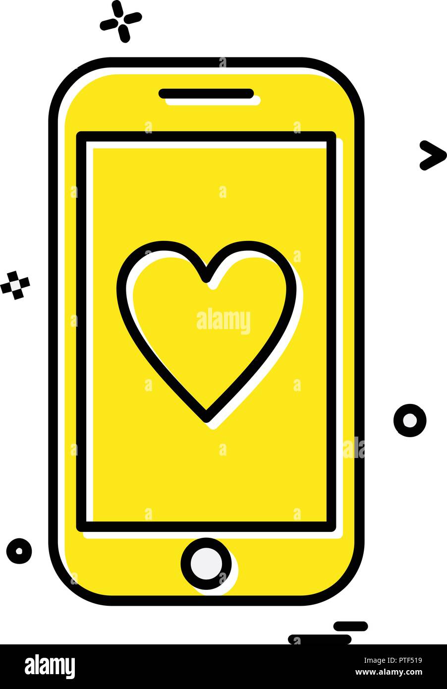 Mobile icon design vector Stock Vector Image & Art - Alamy