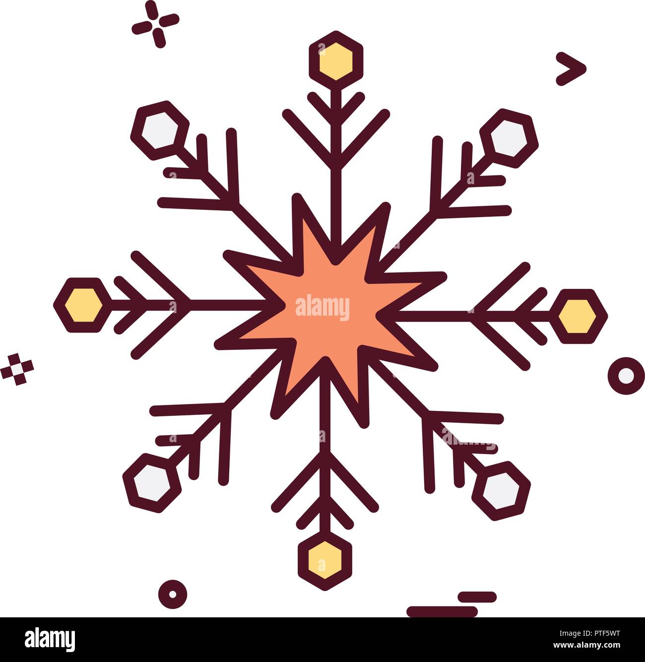 Snow flakes icon design vector Stock Vector Image & Art - Alamy