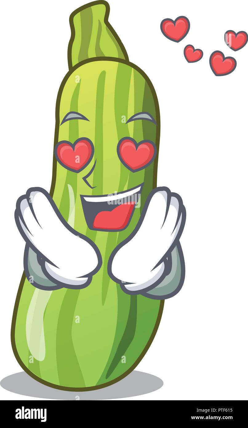 In love fresh green zucchini in cartoon box Stock Vector Image & Art - Alamy