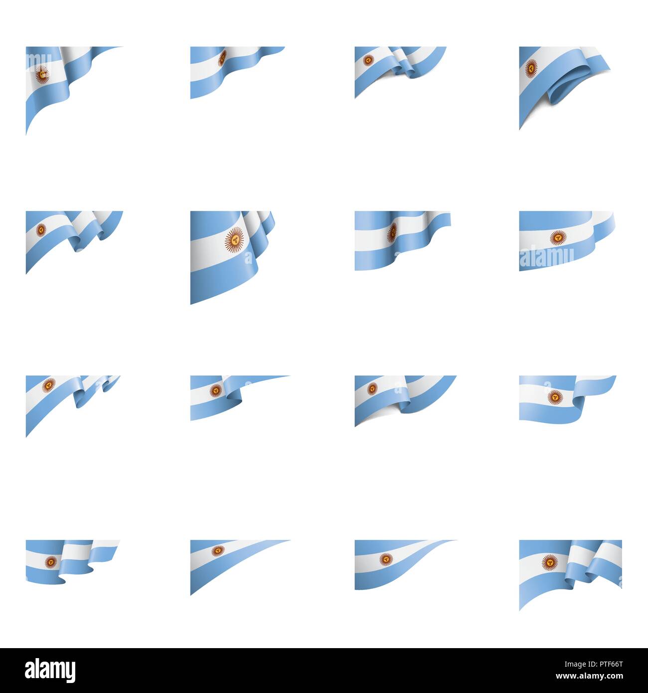 Flag argentina flying on Cut Out Stock Images & Pictures - Alamy