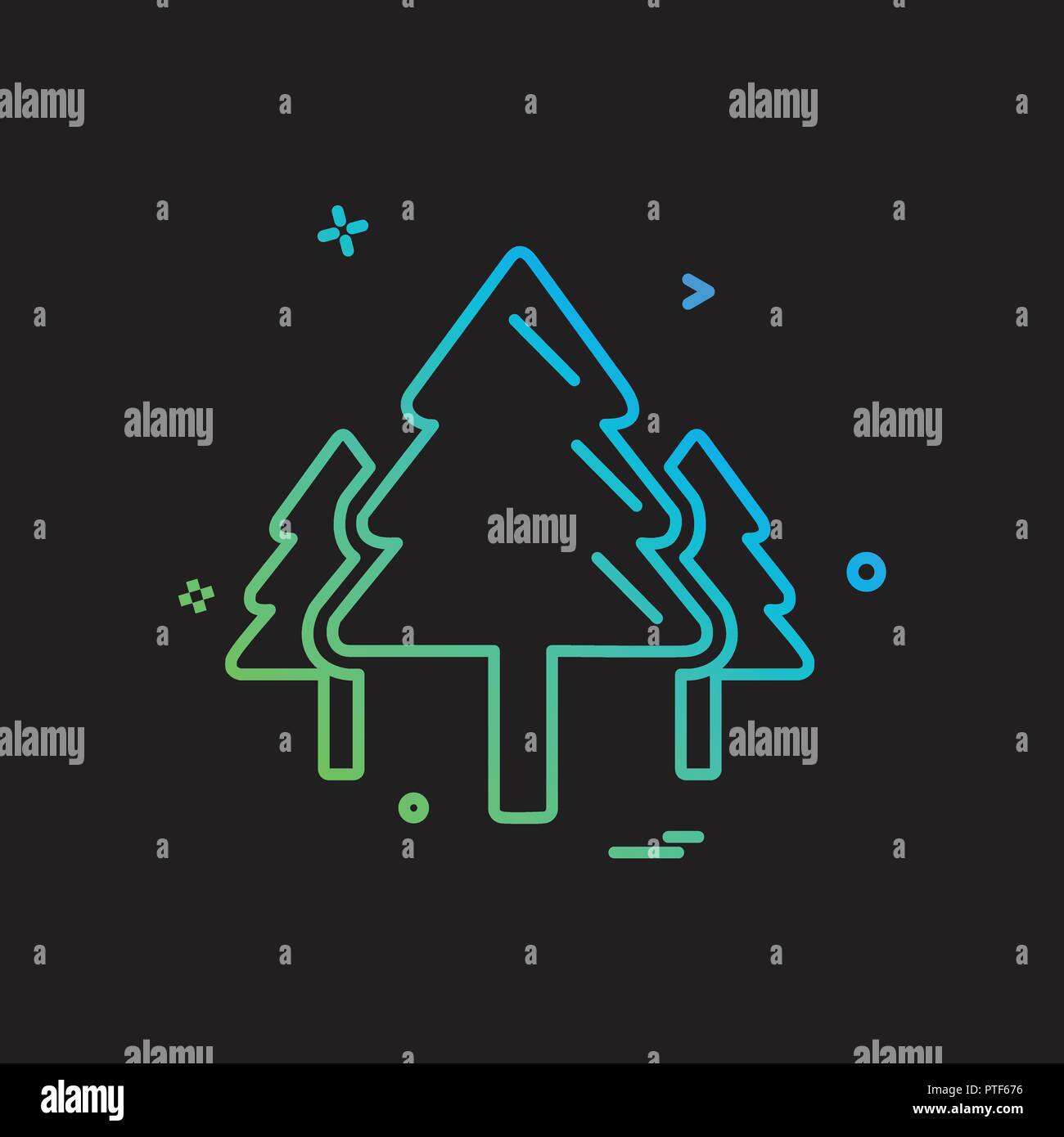 Tree icon design vector Stock Vector Image & Art - Alamy