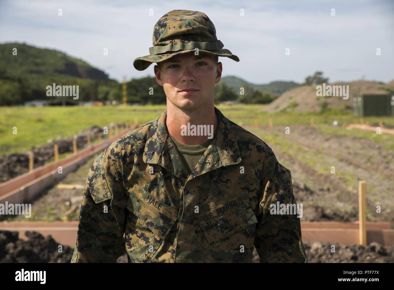 U S Marine Cpl Gabriel N Hale From 6th Engineer Support