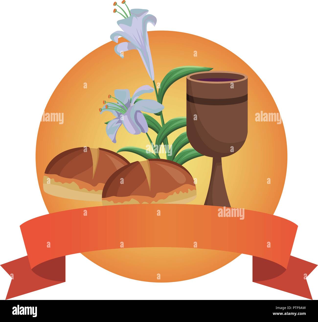 Breads and wine Stock Vector Image & Art - Alamy