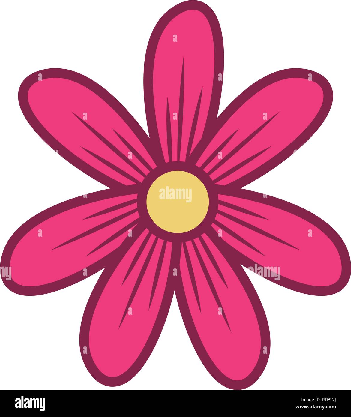 Flower cartoon isolated Stock Vector Image & Art - Alamy