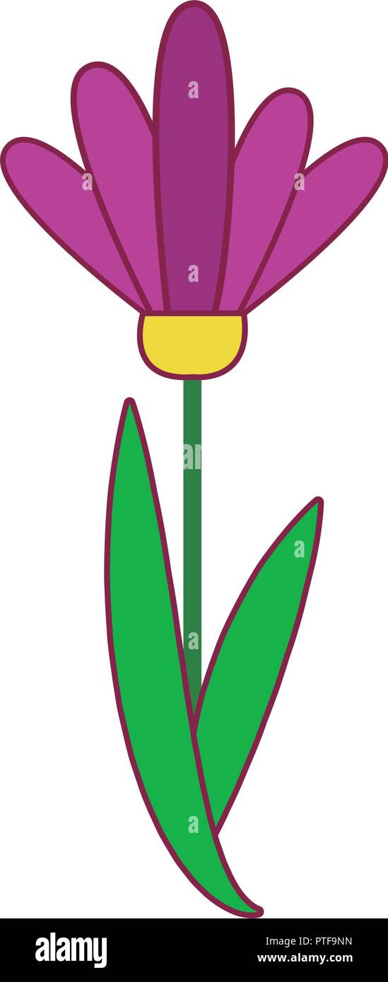 Flower cartoon isolated Stock Vector Image & Art - Alamy