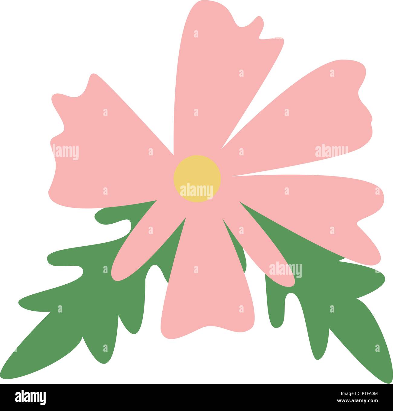 Flower cartoon isolated Stock Vector Image & Art - Alamy