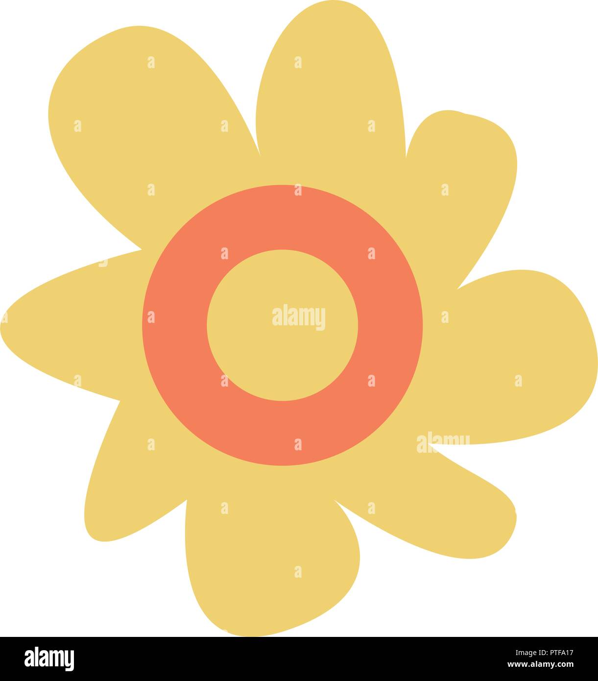 Flower cartoon isolated Stock Vector Image & Art - Alamy