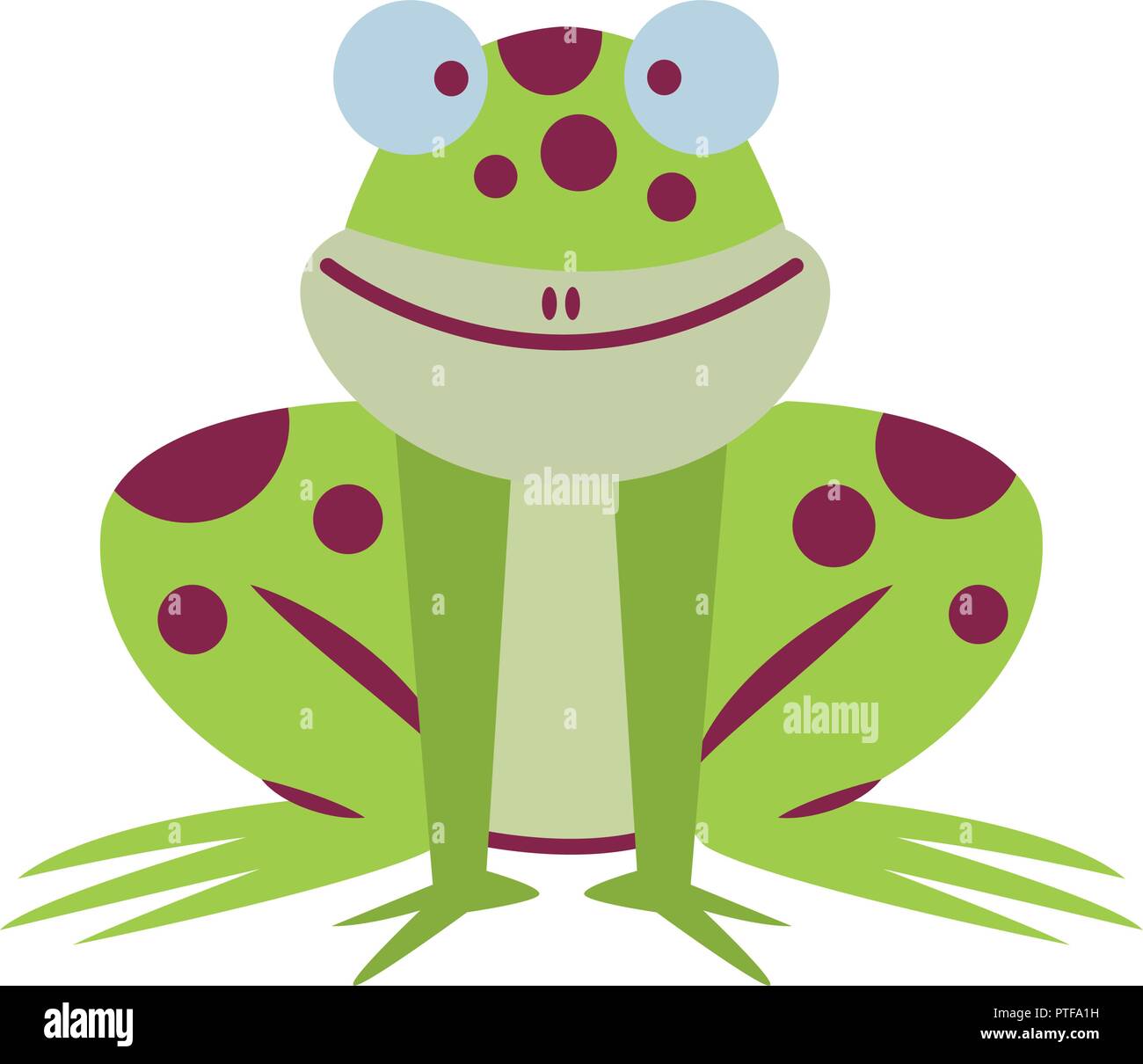 Frog Cartoon Cut Out Stock Images & Pictures - Alamy