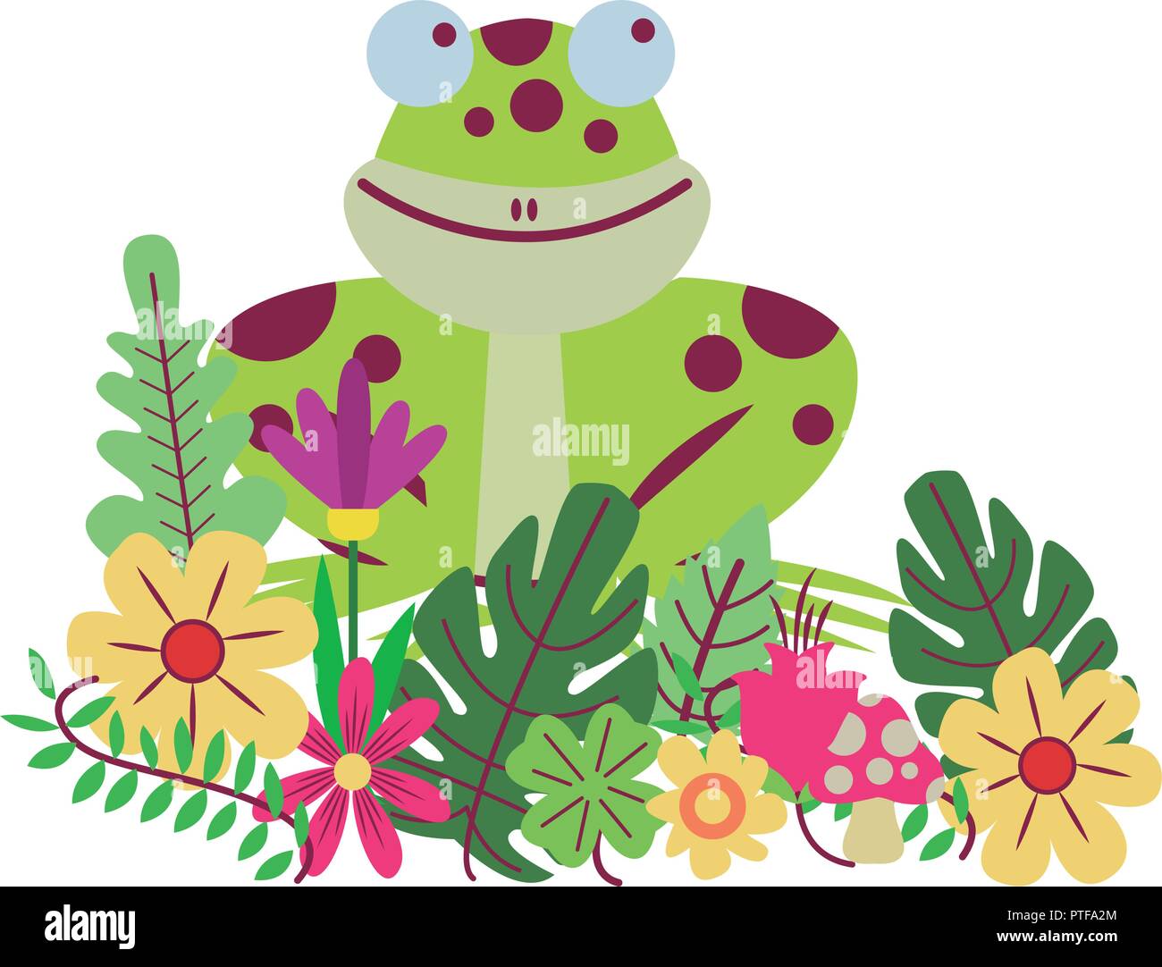  frog cute cartoon Stock Vector Image & Art - Alamy Bildidee 
