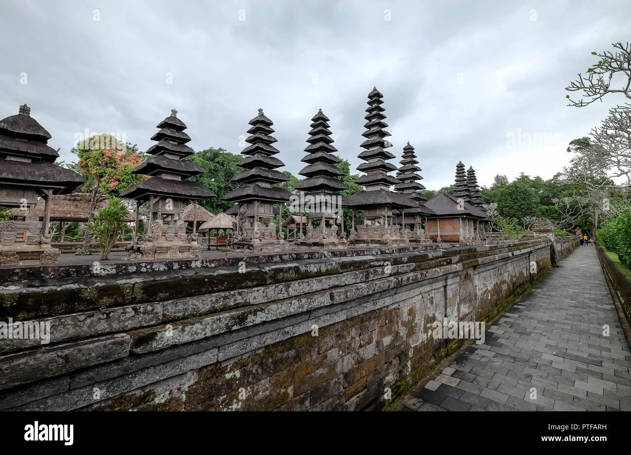 BALI INDONESIA - JULY 14, 2018 Taman Ayun Temple is a royal temple of Mengwi Empire located in Mengwi. This place is one of the destination for travel Stock Photo
